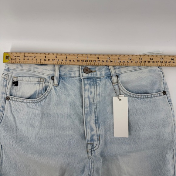 KanCan Jeans Womens 9/28 Light Wash Distressed High‎ Rise Straight Leg Denim - Picture 8 of 11